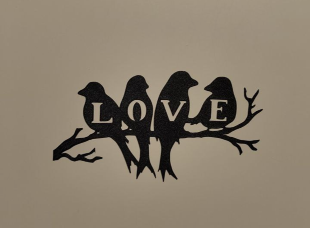 Liebesvögel - Wandkunst