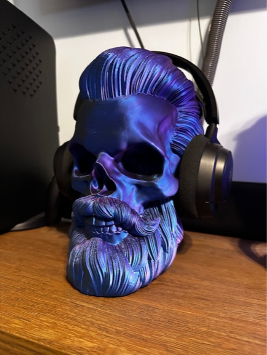 Totenkopf Kopfhörerhalter