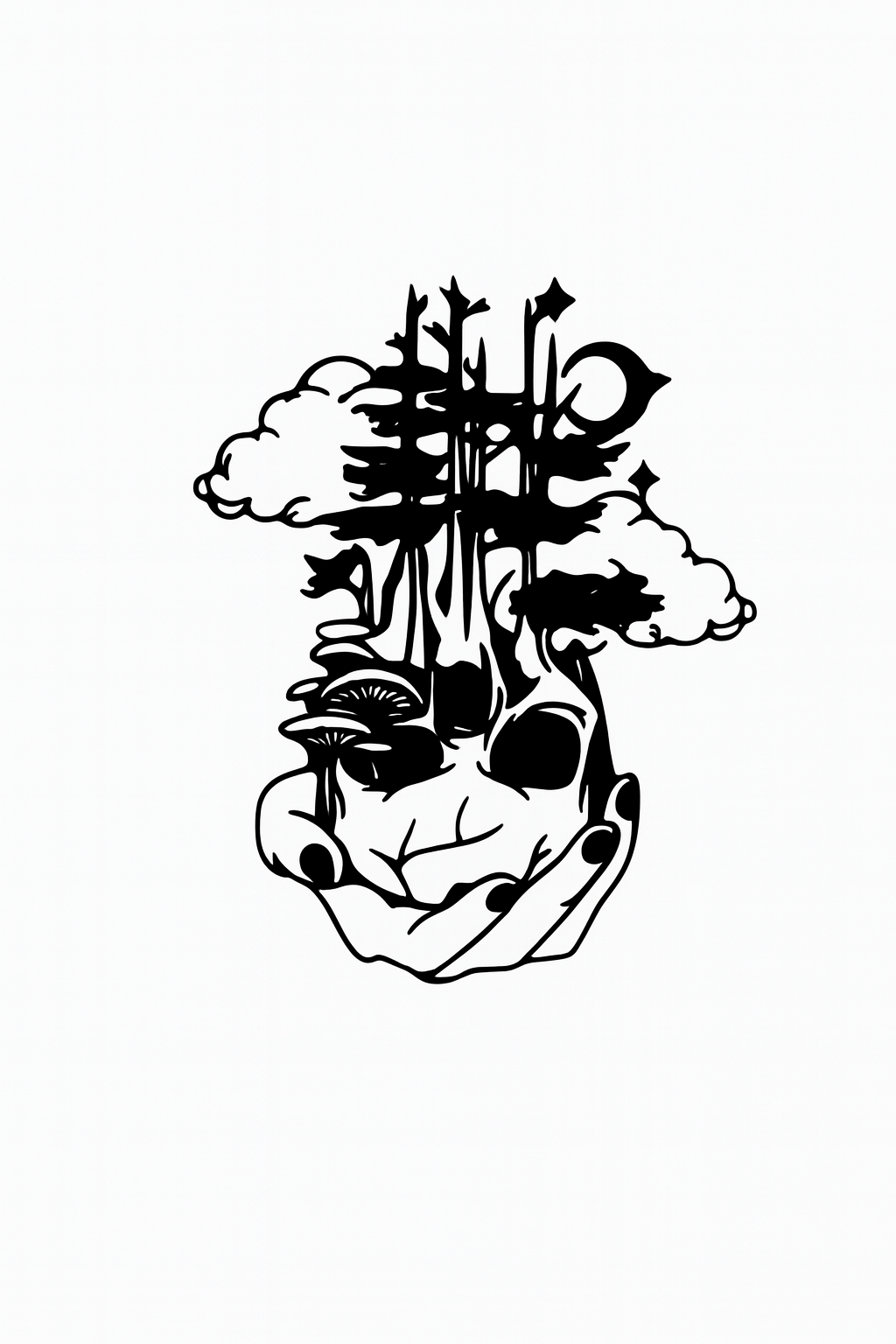 Naturschädel Wandkunst