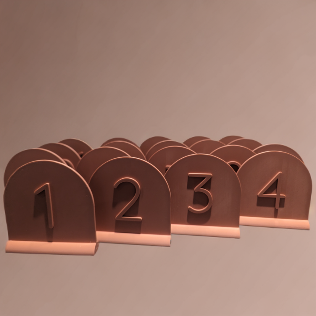 Tischnummern für die Hochzeit