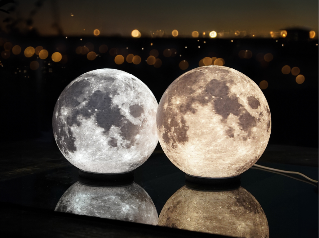 Mondlampe für LED-Lampe (ohne Leuchtmittel)