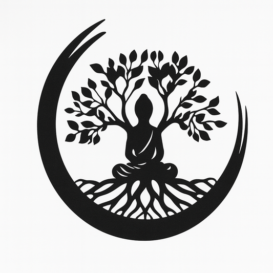 Meditation Baum des Lebens Wandkunst
