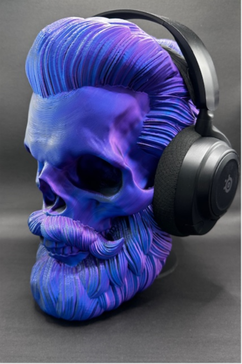 Totenkopf Kopfhörerhalter