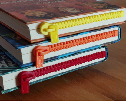 Reißverschluss Lesezeichen