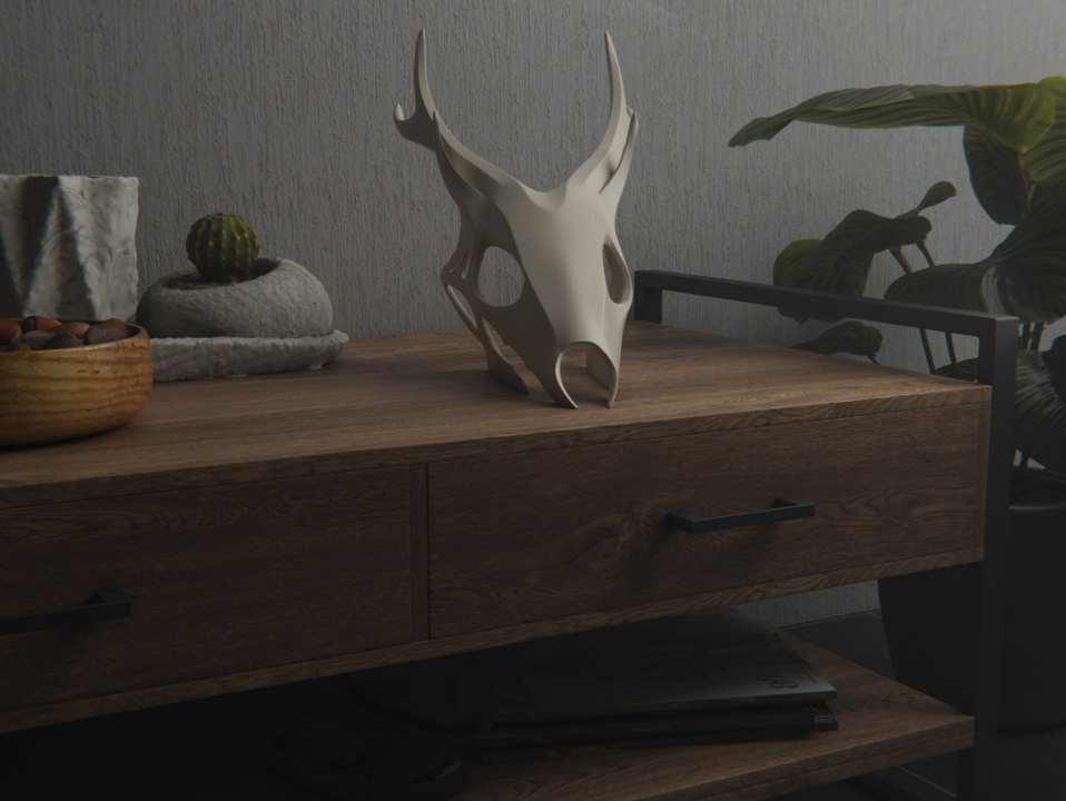 Moderner Rehschädel