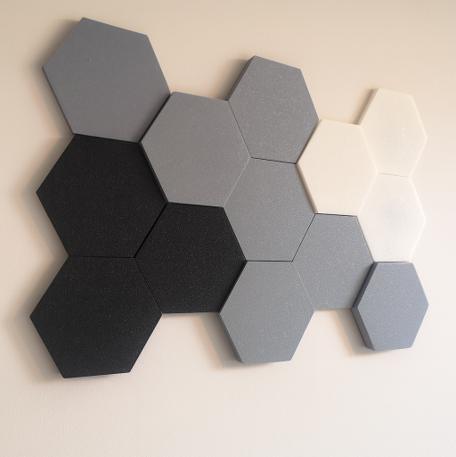 Wand-Design Sechseck Wandkunst