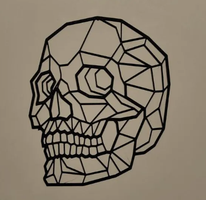 Geometrischer Schädel