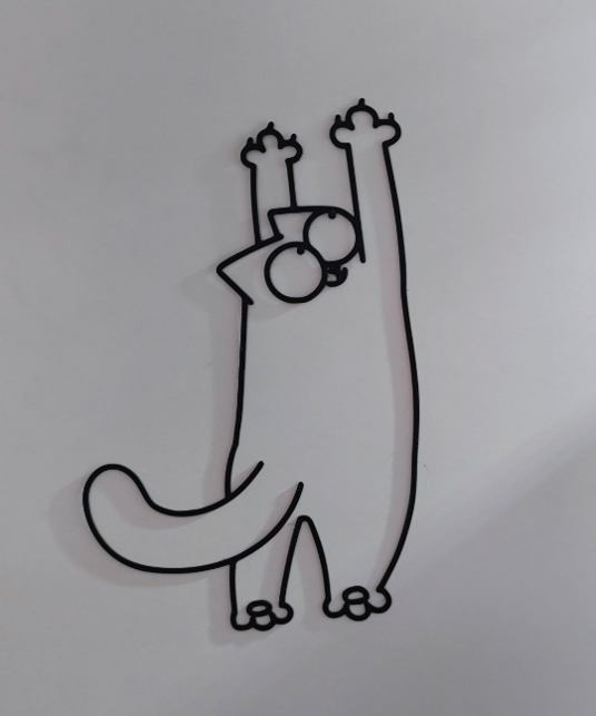Hängende Katze Wandkunst