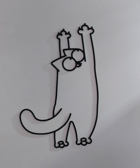 Hängende Katze Wandkunst