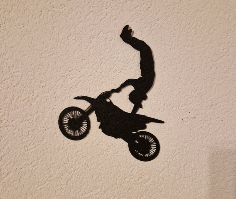 Motorcross Stuntman Wandkunst