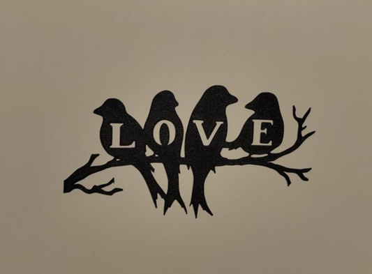 Liebesvögel - Wandkunst