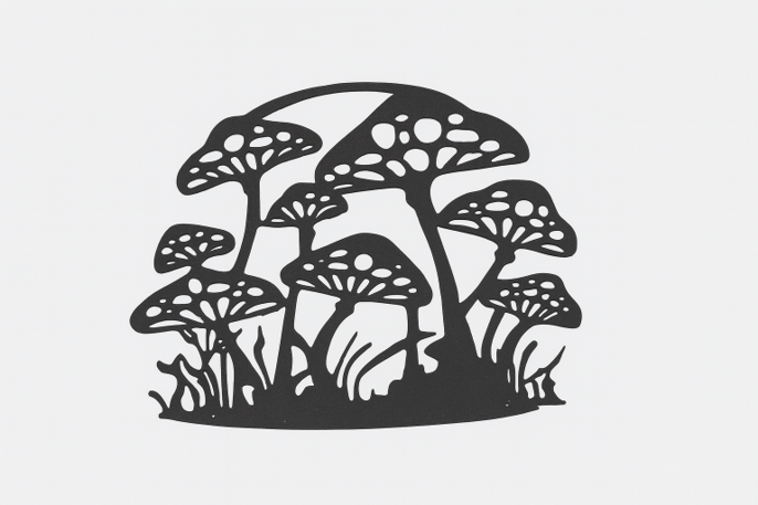 Pilz Mushroom Wandkunst