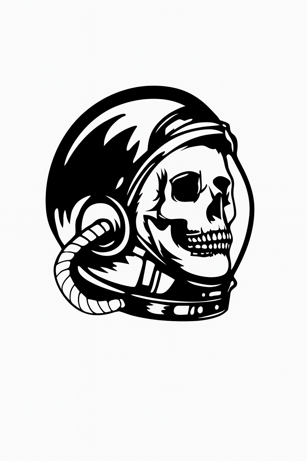 Astroskull Weltraumschädel Wandkunst