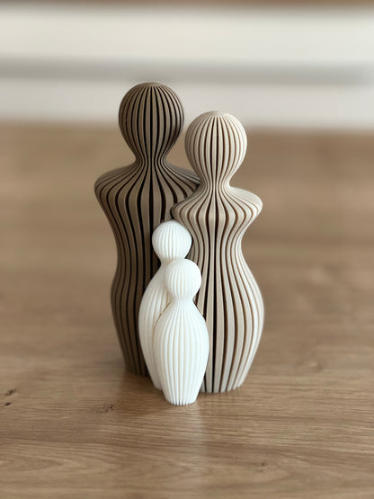 Familienstatuen 4 Varianten