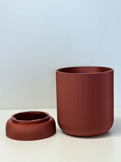 Blumentopf mit Dreh-/Verschluss-Abtropfschale Set