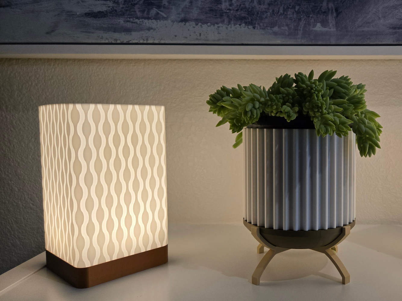 Wellenlampe-Retro (ohne Leuchtmittel)