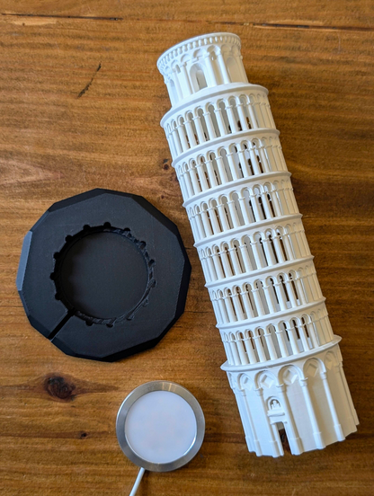 Schiefer Turm von Pisa - LED-Lampe (ohne Leuchtmittel)