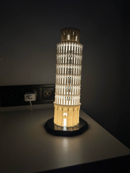 Schiefer Turm von Pisa - LED-Lampe (ohne Leuchtmittel)