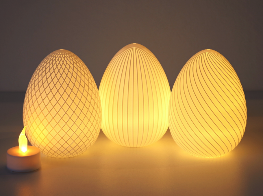 Eier Trio (ohne Leuchtmittel)