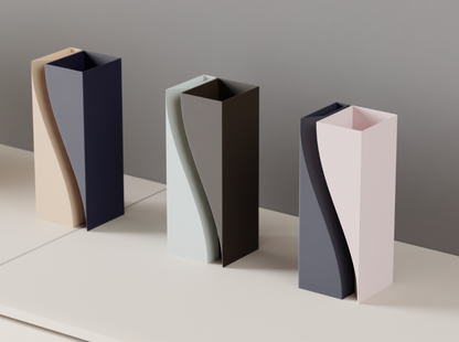 Moderne Vase. Zweiteilige