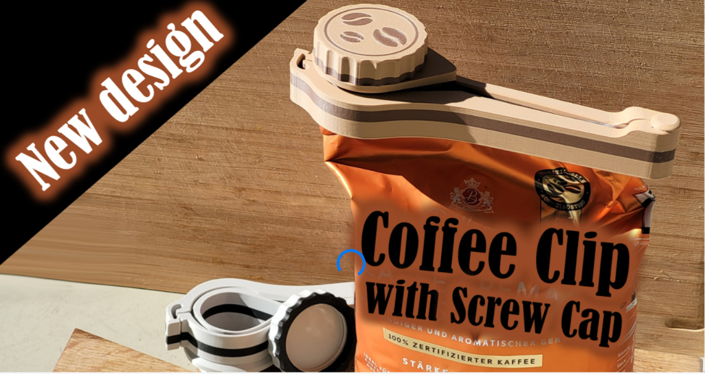 Clip mit Schraubverschluss für Lebensmittelverpackungen