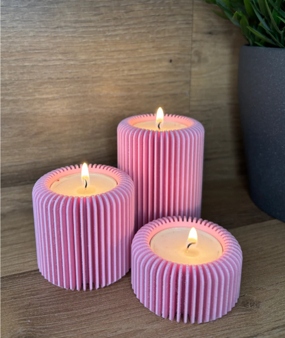 Stylische Kerzenhalter Set 3 Stück