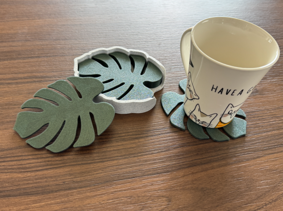 Monstera-Untersetzerset 6 Stück