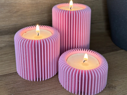 Stylische Kerzenhalter Set 3 Stück