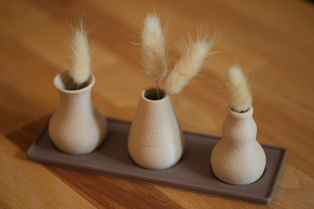 Kleine flauschiges Vasen-Set 3 Stück