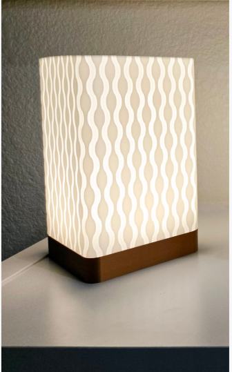 Wellenlampe-Retro (ohne Leuchtmittel)